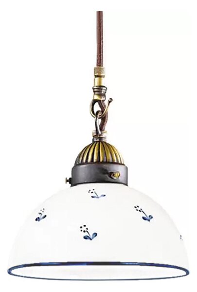 Lustră pe cablu Kolarz 731.30.16 NONNA 1xE27/75W/230V d. 20 cm albastru