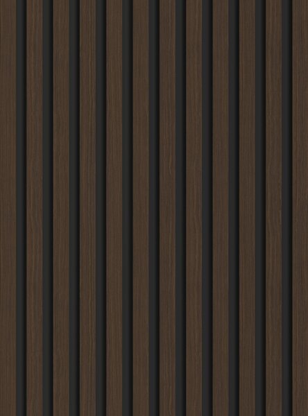 Mexen Lam-B, lamele acustice de perete 275 × 30 cm, placă HDF 4 mm, furnir tehnic, lemn de trandafir, nuc, S100-275307-3015-021