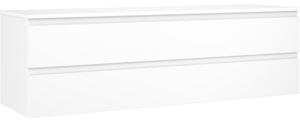 Mexen Orio, mobilier de baie 160 cm cu blat, 2 sertare, alb mat, 91A10-16047-2-BFFC01
