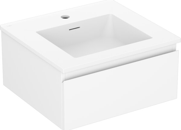 Mexen Orio, mobilier de baie 50 cm cu lavoar Otis, 1 sertar, alb mat, 91A10-05023-1-BF01-W18M01