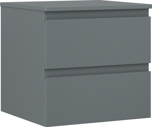 Mexen Orio, mobilier de baie 50 cm cu blat, 2 sertare, grafit mat, 91A10-05047-2-BFFC66