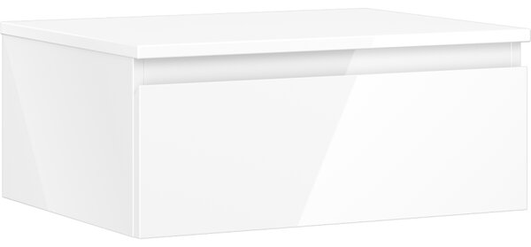 Mexen Orio, mobilier de baie 60 cm cu blat, 1 sertar, alb lucios, 91A10-06023-1-BFC00