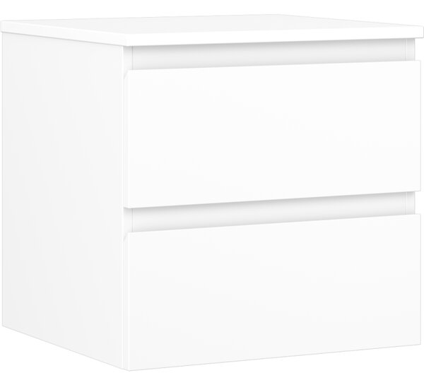 Mexen Orio, mobilier de baie 50 cm cu blat, 2 sertare, alb mat, 91A10-05047-2-BFFC01