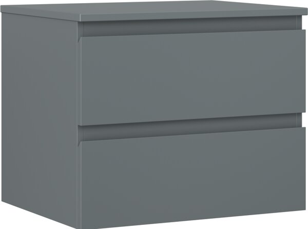 Mexen Orio, mobilier de baie 60 cm cu blat, 2 sertare, grafit mat, 91A10-06047-2-BFFC66
