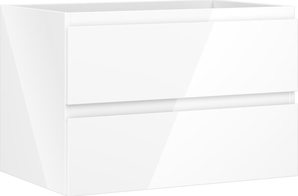 Mexen Orio, mobilier baie 70 cm, 2 sertare, alb lucios, 91A10-07047-2-BFF00