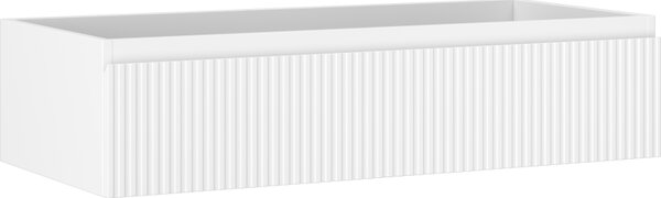 Mexen Rivel, mobilier baie 100 cm, 1 sertar, canelat, alb mat, 91A20-10023-1-BF01