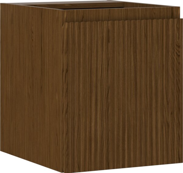 Mexen Rivel, mobilier baie 40 cm, 1 ușă, canelat, nuc, 91A21-04047-1-BF86