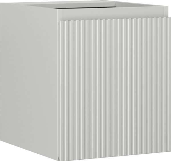 Mexen Rivel, mobilier baie 40 cm, 1 ușă, cu caneluri, gri mat, 91A21-04047-1-BF62