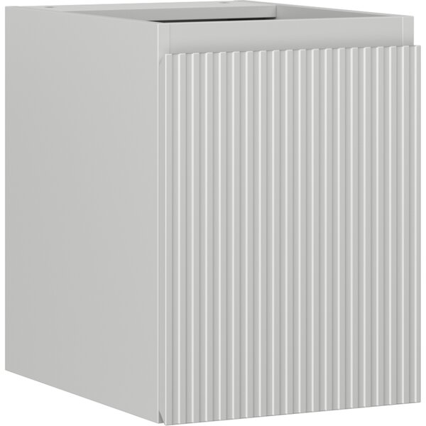 Mexen Rivel, mobilier baie 35 cm, 1 ușă, cu caneluri, gri mat, 91A21-03547-1-BF62
