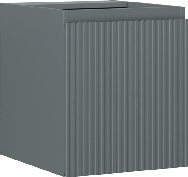 Mexen Rivel, mobilier baie 40 cm, 1 ușă, cu caneluri, grafit mat, 91A21-04047-1-BF66