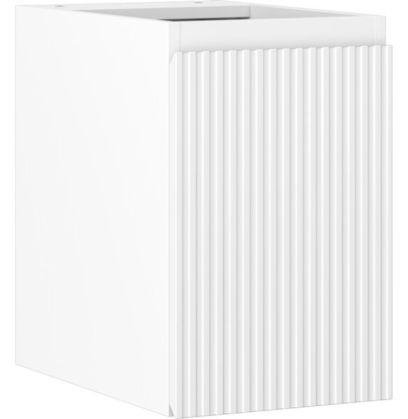 Mexen Rivel, mobilier baie 30 cm, 1 ușă, cu caneluri, alb mat, 91A21-03047-1-BF01