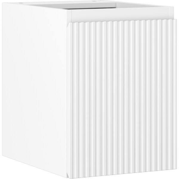 Mexen Rivel, mobilier de baie 35 cm, 1 ușă, cu caneluri, alb mat, 91A21-03547-1-BF01