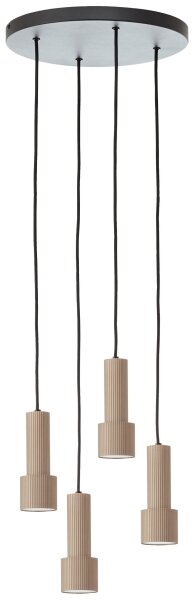 Lustră pe cablu Brilliant CADIZ 4xGU10/10W/230V d. 35 cm bronz
