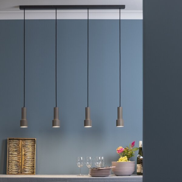 Lustră pe cablu Brilliant CADIZ 4xGU10/10W/230V bronz