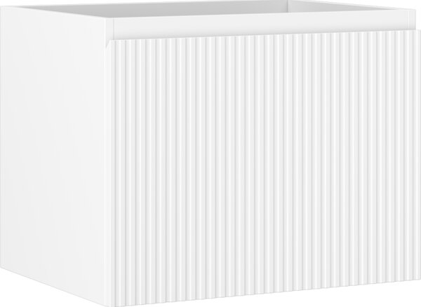 Mexen Rivel, mobilier baie 60 cm, 1 sertar, canelat, alb mat, 91A20-06047-1-BF01