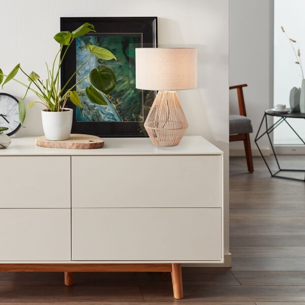 Lampă de masă Brilliant LARAINE 1xE27/42W/230V bej
