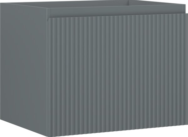 Mexen Rivel, mobilier baie 60 cm, 1 sertar, canelat, grafit mat, 91A20-06047-1-BF66
