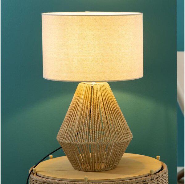 Lampă de masă Brilliant LARAINE 1xE27/42W/230V bej