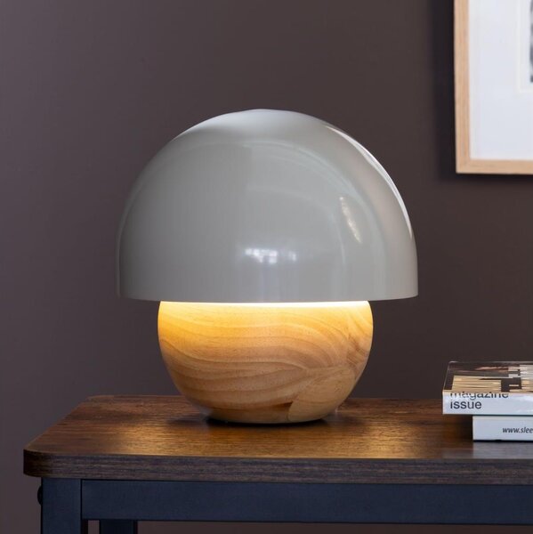 Lampă de masă Brilliant NALAM 1xE14/40W/230V gri/ash
