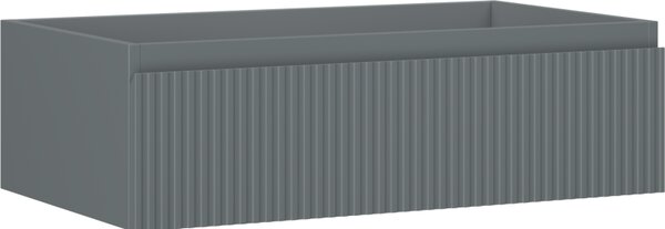 Mexen Rivel, mobilier baie 80 cm, 1 sertar, canelat, grafit mat, 91A20-08023-1-BF66