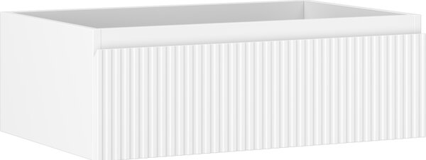 Mexen Rivel, mobilier baie sub lavoar 70 cm, 1 sertar, canelat, alb mat, 91A20-07023-1-BF01