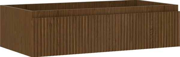Mexen Rivel, mobilier baie 90 cm, 1 sertar, canelat, nuc, 91A20-09023-1-BF86