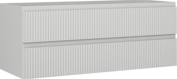 Mexen Rivel, mobilier baie sub chiuvetă 120 cm, 2 sertare, canelat, gri mat, 91A20-12047-2-BFF62