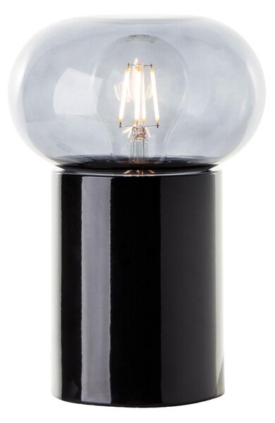 Lampă de masă Brilliant KNUT 1xE27/25W/230V negru/transparent