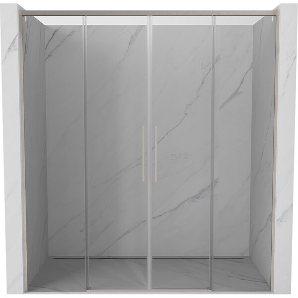 Mexen Rox, ușă glisantă de duș 170 cm, sticlă transparentă de 8 mm, profil din oțel, 8C2-170-002-97-00