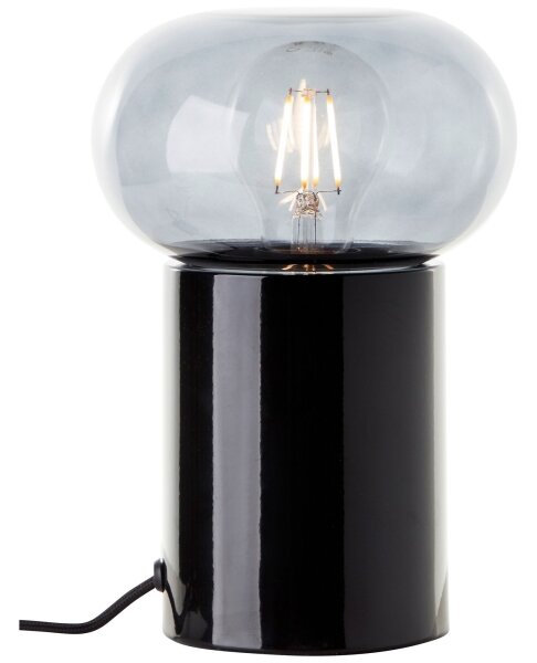 Lampă de masă Brilliant KNUT 1xE27/25W/230V negru/transparent