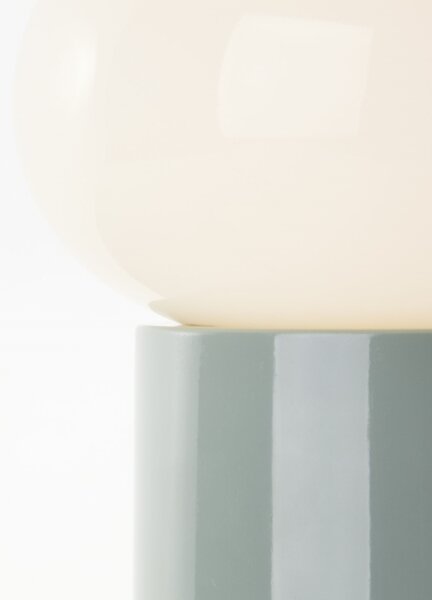 Lampă de masă Brilliant KNUT 1xE27/25W/230V verde/alb