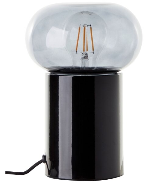 Lampă de masă Brilliant KNUT 1xE27/25W/230V negru/transparent