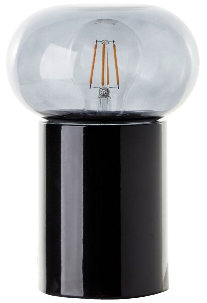 Lampă de masă Brilliant KNUT 1xE27/25W/230V negru/transparent