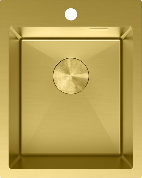 Chiuvetă Mexen Solix, din oțel inoxidabil cu 1 compartiment, 400 x 500 mm, auriu periat, 6406401000-55