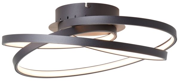 Plafonieră LED Brilliant LABYRINTH LED/40W/230V d. 39,5 cm negru
