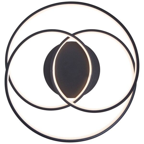 Plafonieră LED Brilliant LABYRINTH LED/40W/230V d. 39,5 cm negru