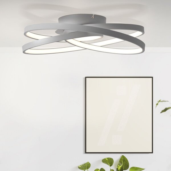 Plafonieră LED Brilliant LABYRINTH LED/40W/230V d. 39,5 cm gri