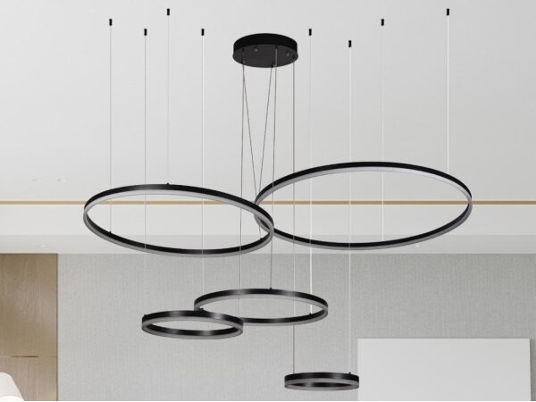 Lustră LED dimabilă pe cablu LED/220W/230V 3000-6500K + telecomandă