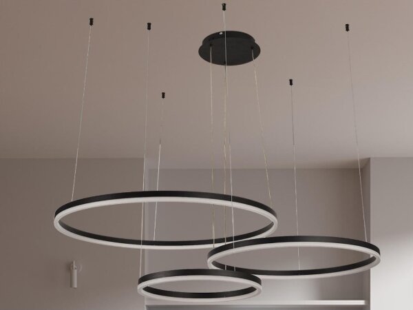 Lustră LED dimabilă pe cablu LED/125W/230V 3000-6500K + telecomandă