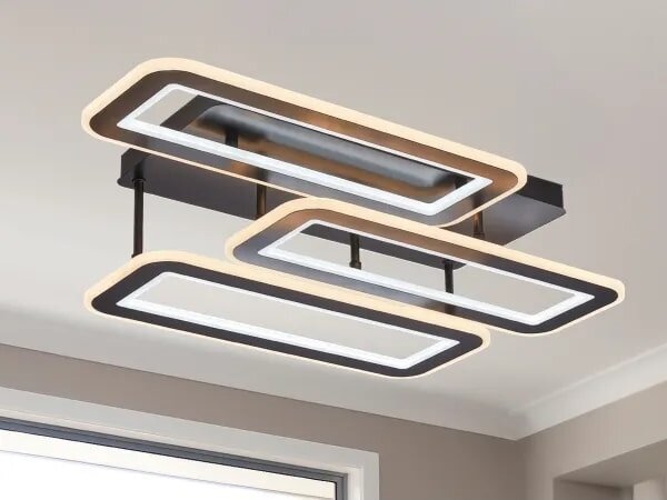 Lustră LED dimabilă aplicată LED/90W/230V 3000-6500K + telecomandă