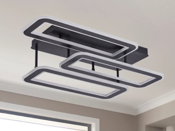 Lustră LED dimabilă aplicată LED/90W/230V 3000-6500K + telecomandă