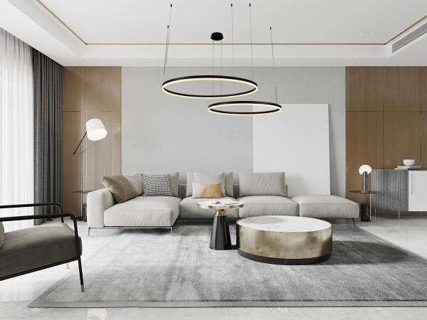 Lustră LED dimabilă pe cablu LED/128W/230V 3000-6500K + telecomandă
