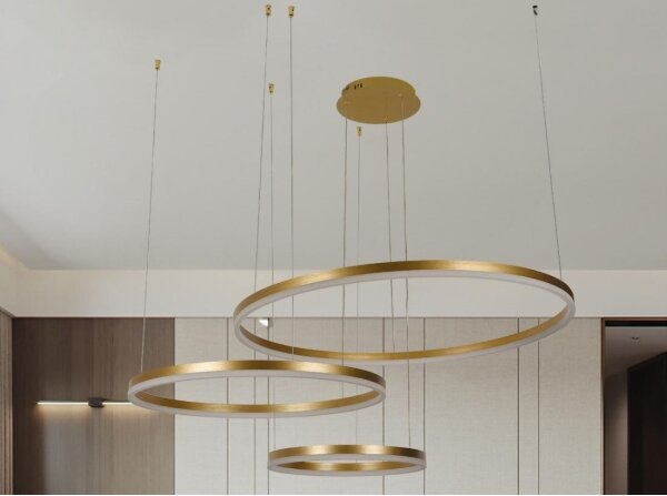 Lustră LED dimabilă pe cablu LED/125W/230V 3000-6500K + telecomandă