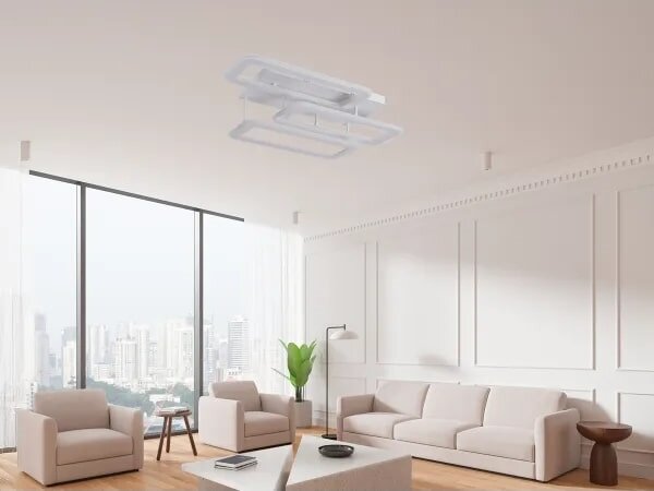 Lustră LED dimabilă aplicată LED/90W/230V 3000-6500K + telecomandă