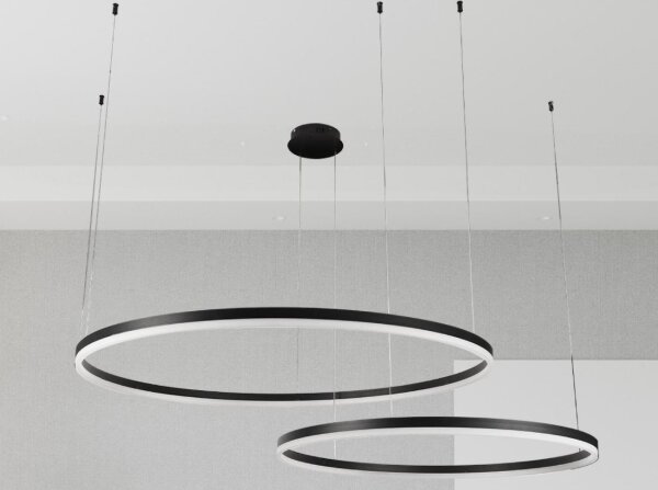 Lustră LED dimabilă pe cablu LED/128W/230V 3000-6500K + telecomandă