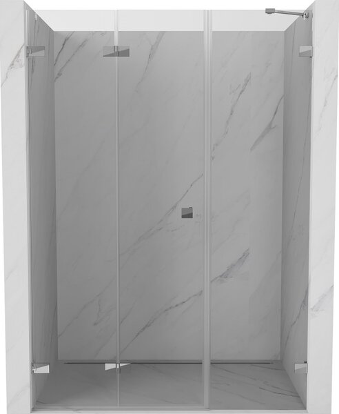Mexen Lunar-F, ușă de duș pliabilă stânga 110 cm, sticlă transparentă de 8 mm, profil cromat, 836S-110-050-01-00-L