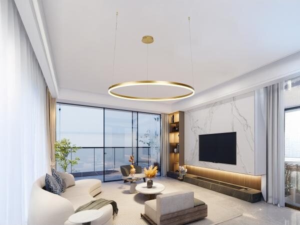 Lustră LED dimabilă pe cablu LED/55W/230V 3000-6500K + telecomandă
