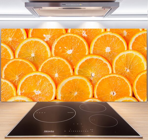 Panou de bucătărie felii de portocale