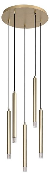 Lustră pe cablu Rabalux 72361 RAMIRA 5xG9/5W/230V auriu