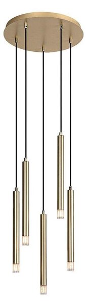Lustră pe cablu Rabalux 72361 RAMIRA 5xG9/5W/230V auriu